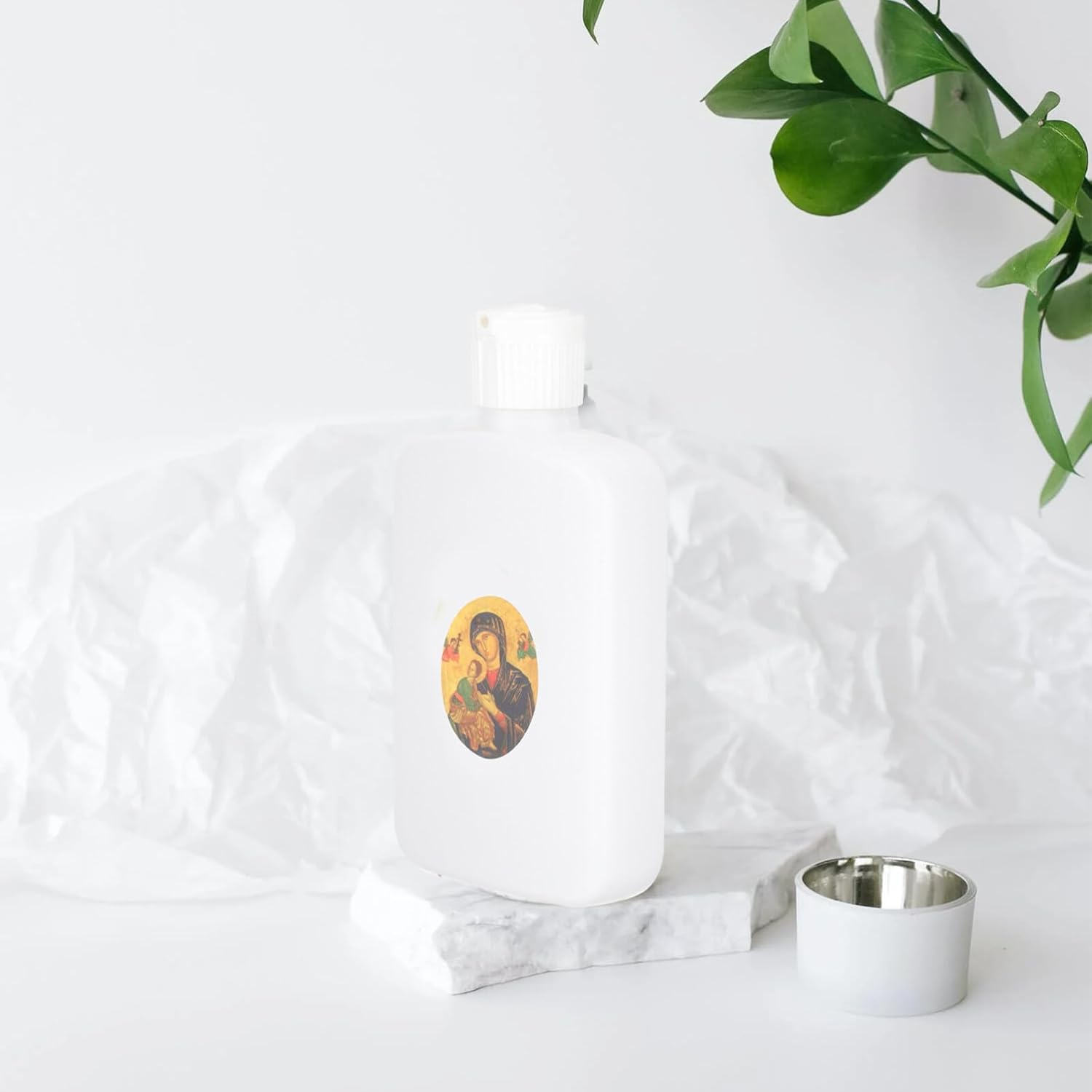 Ciieeo 6Pcs Empty Holy Water Bottles Refillable Container Religious Easter Decorative Supplies for Church Baptism image number 2