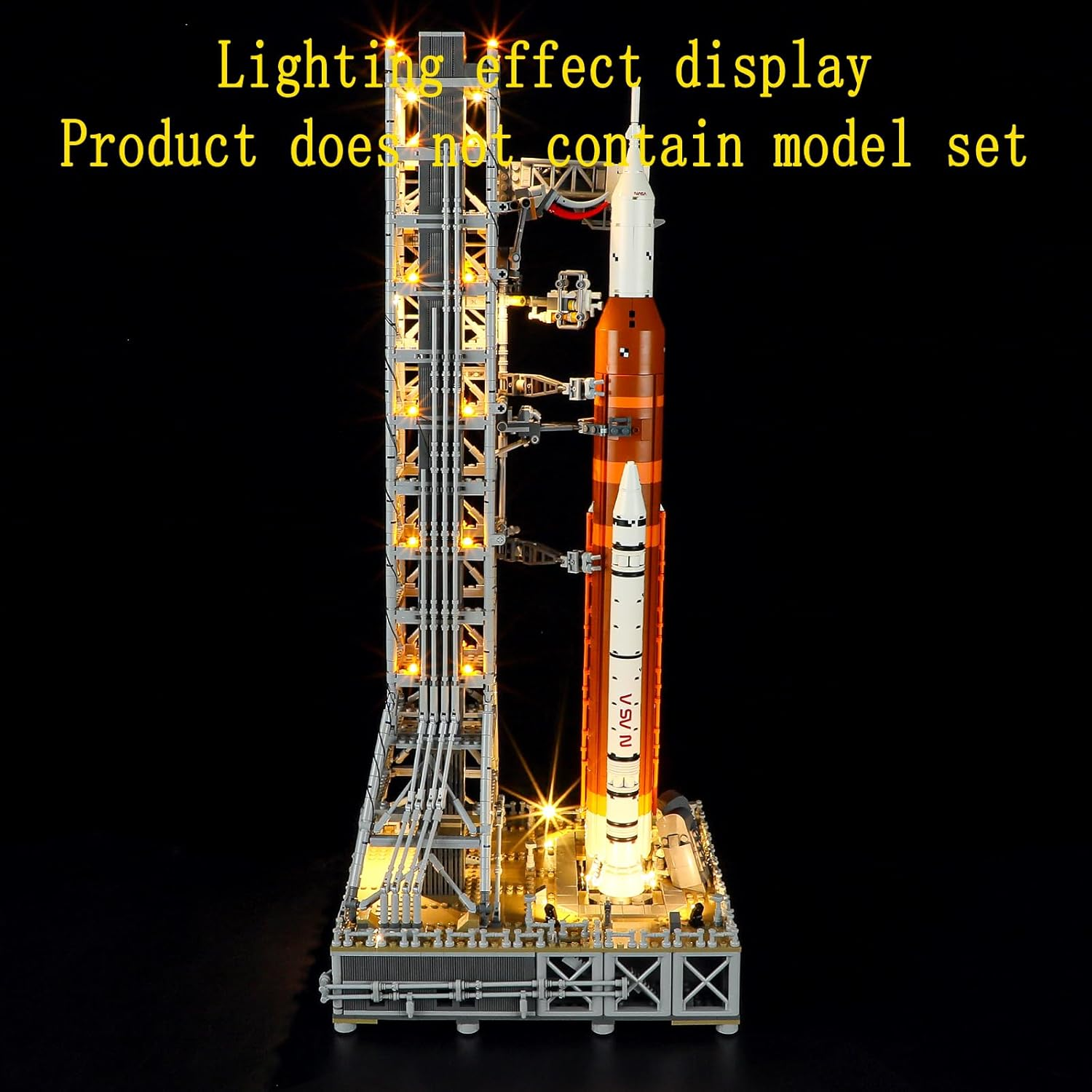 GEAMENT LED Light Kit Compatible with  NASA Artemis Space Launch System - Lighting Set for Icons 10341 (Model Set Not Included) image number 5