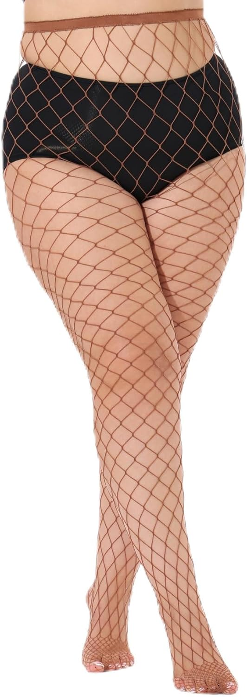 Plus Size Fishnet Tights Stockings Big Mesh Leggings Pantyhose for Women