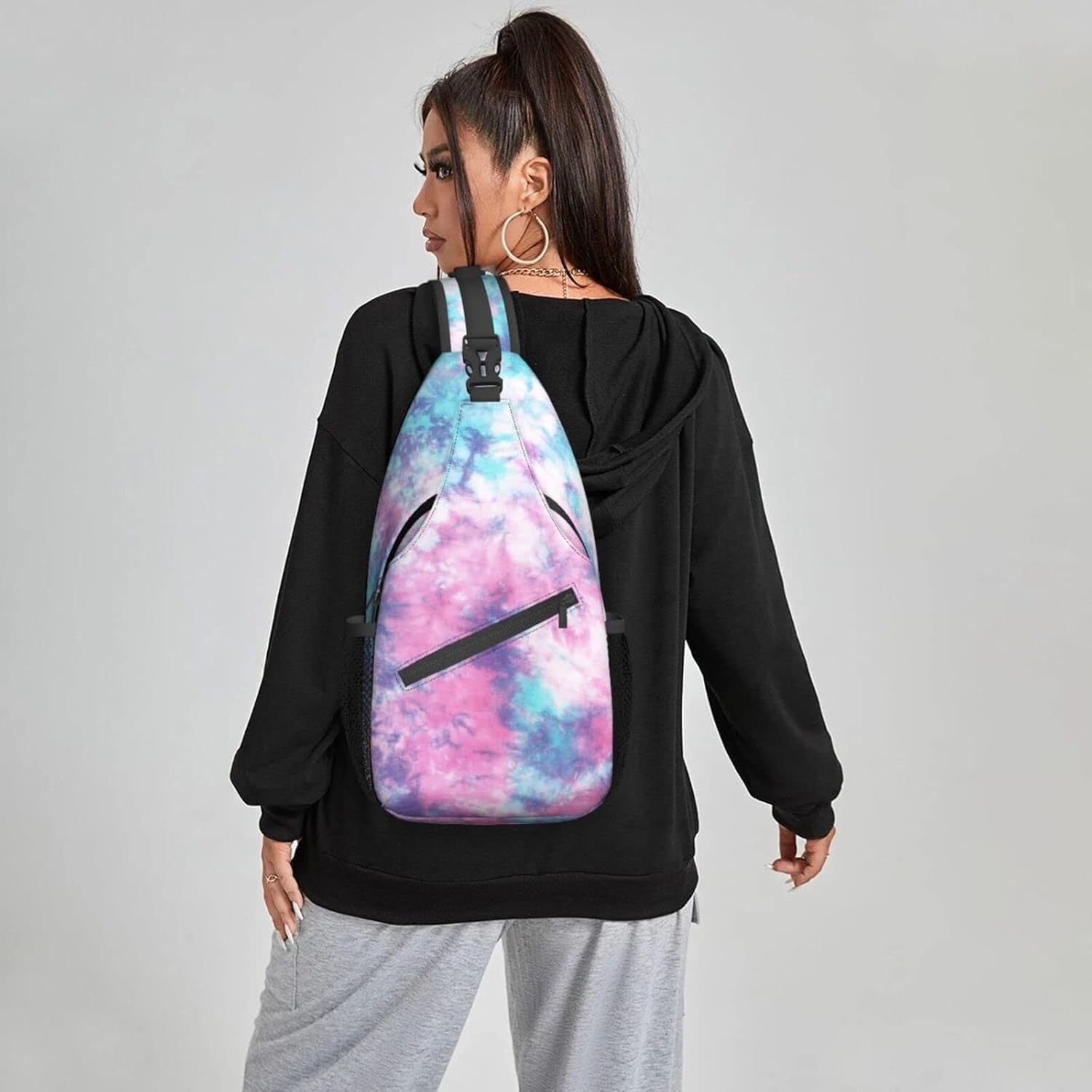 Famame Sling Backpack Chest Bag Crossbody Shoulder Bag Gym Cycling Travel Hiking Daypack for Men Women image number 7