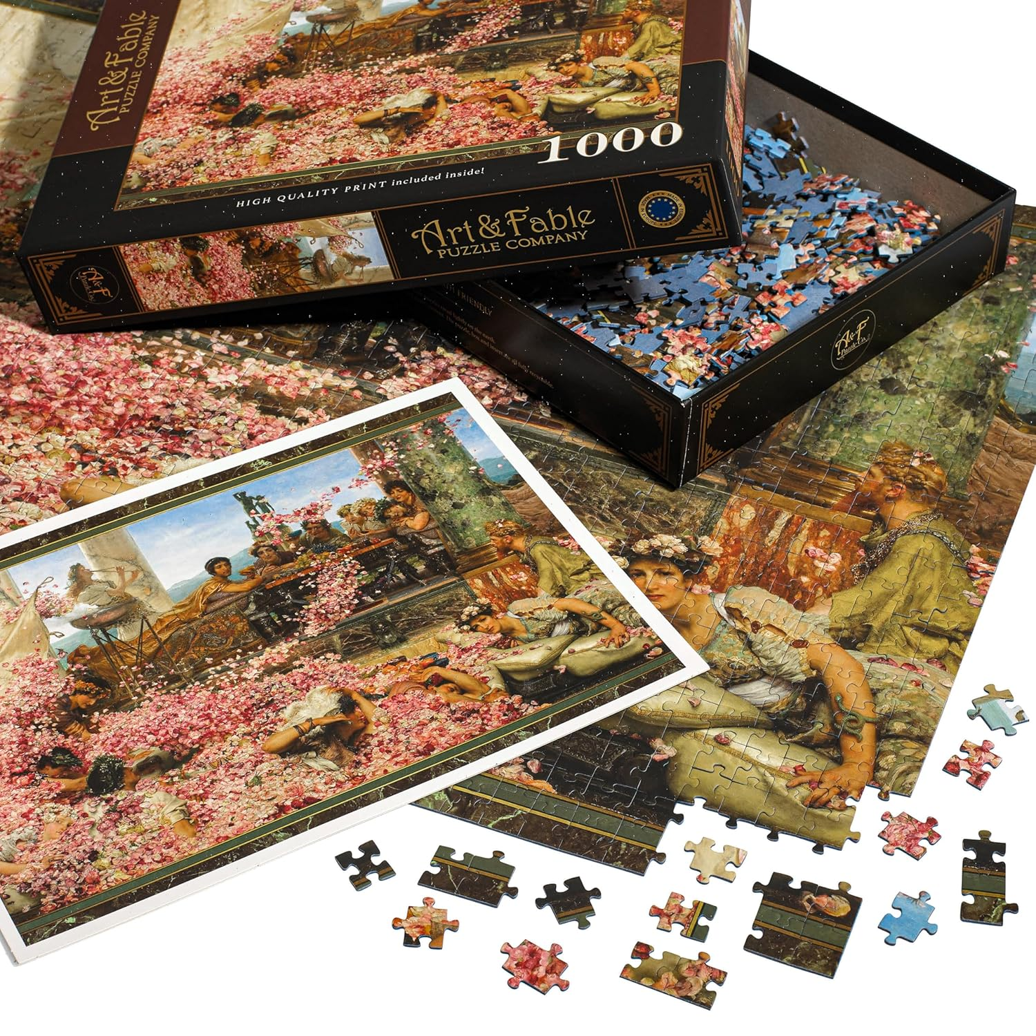 The Roses of Heliogabalus: 1000-Piece Velvet-Touch Jigsaw Puzzle image number 4