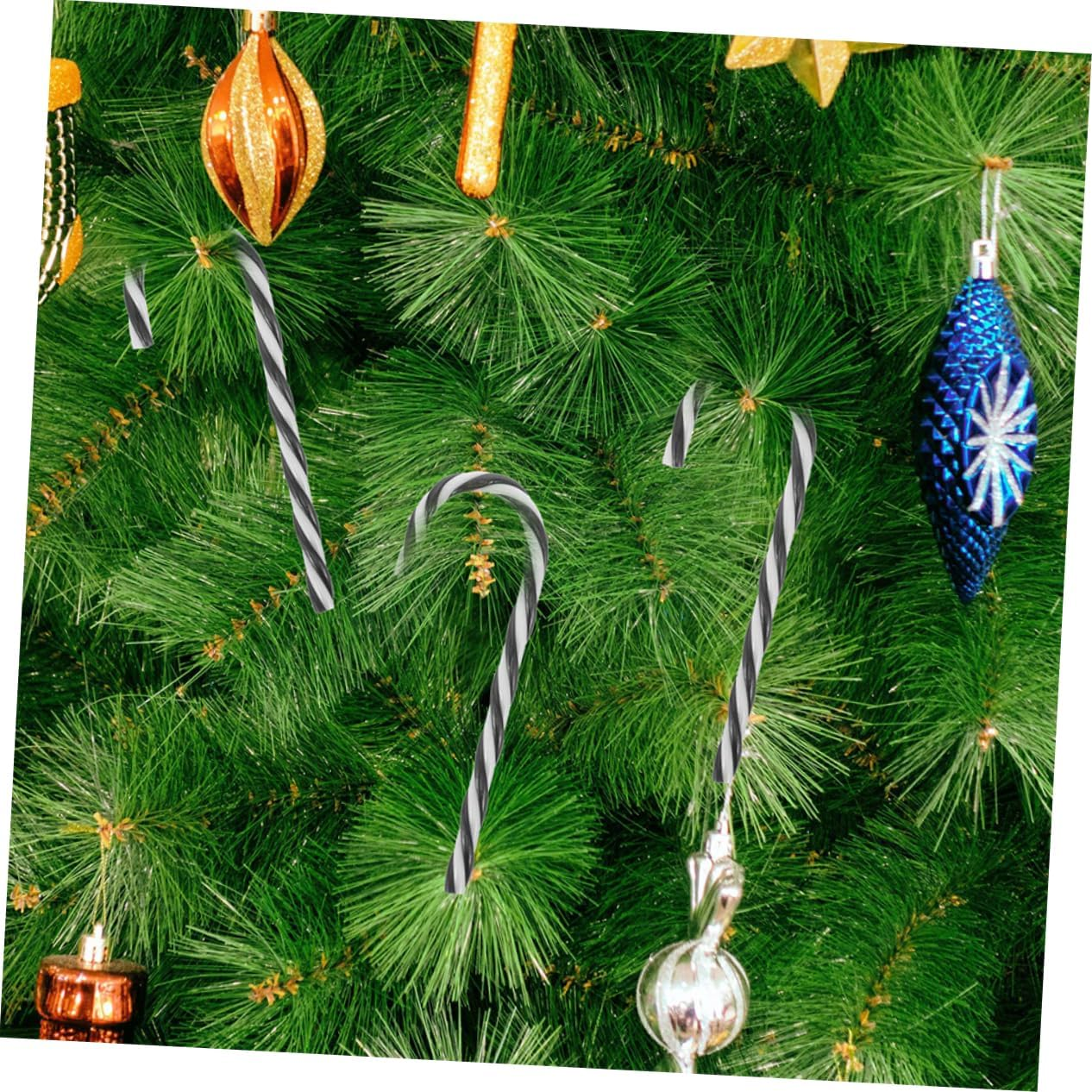 MERRYHAPY 12Pcs Candy Cane Pendants Christmas Decorations Indoor Hanging Ornaments Christmas Tree Adornments For