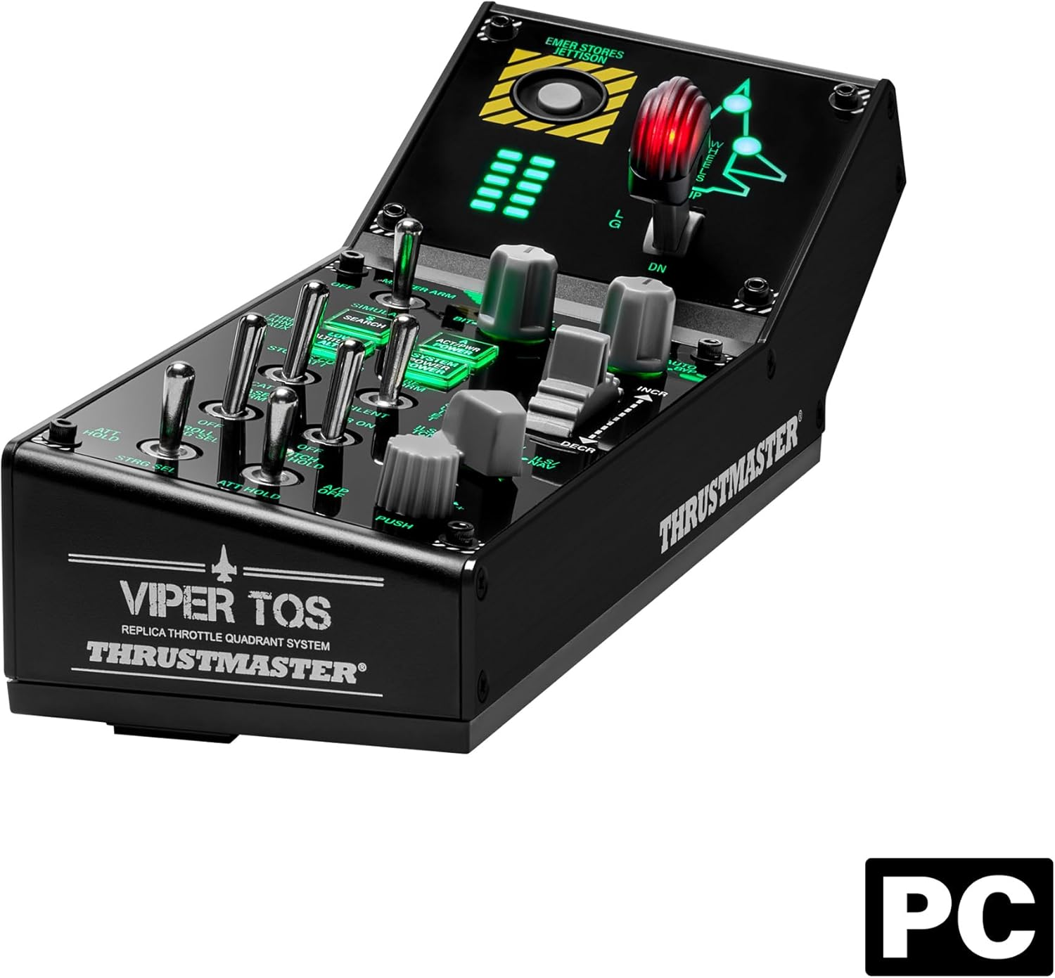 Thrustmaster Viper Panel: Backlit Control Panel, for Use with Viper TQS or Standalone, 43 Metal Action Buttons, Jettison, Trim, Landing Gear, Licensed by the U.S. Air Force (PC) image number 5