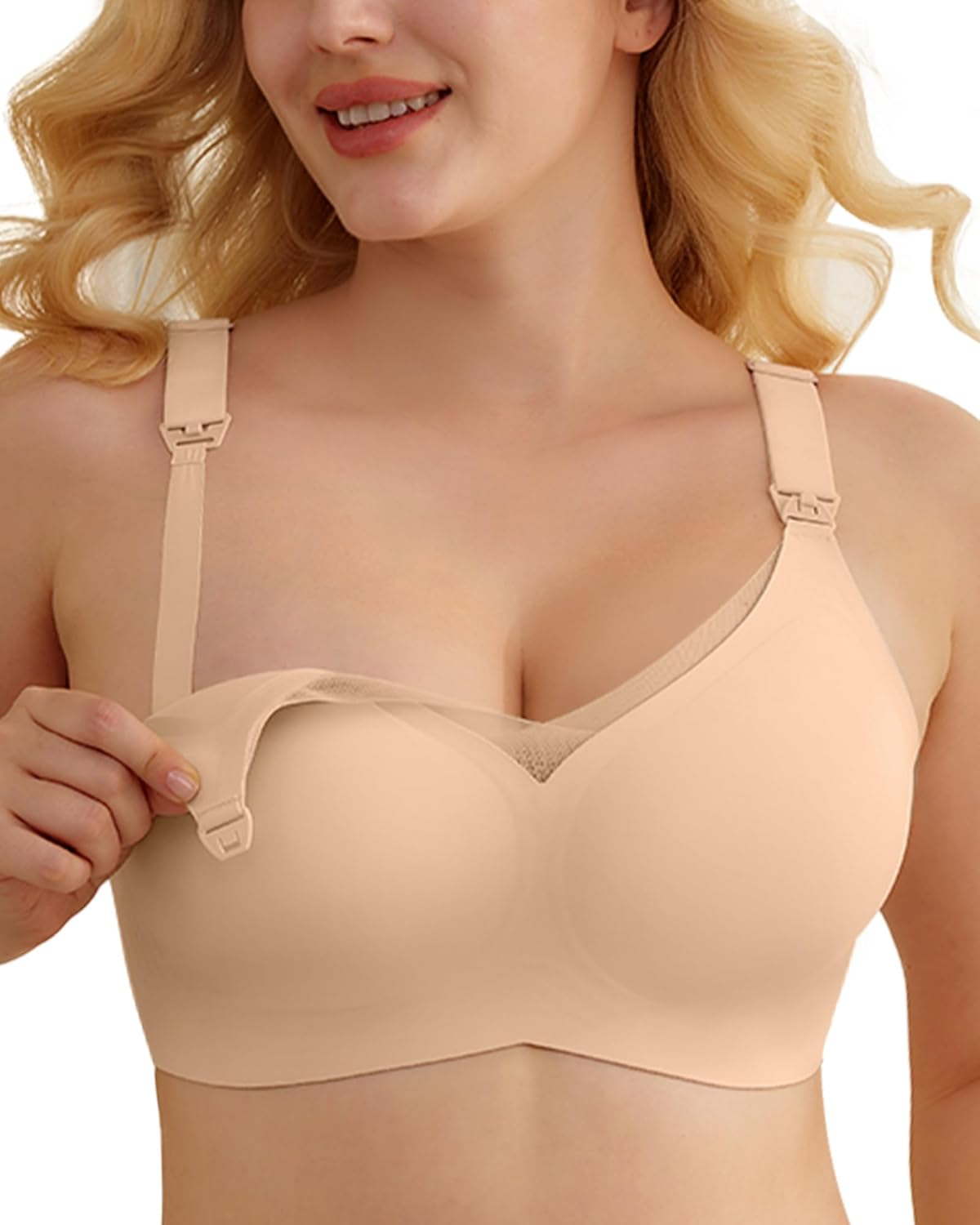 As Fairy Nursing Bras for Breastfeeding Seamless Maternity Bra Pregnancy Sleep Wireless Push up Hands Free Bralette