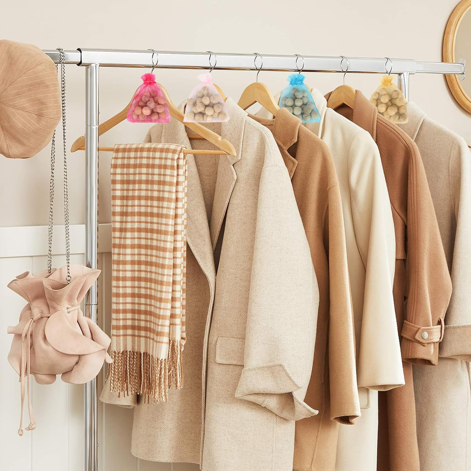 Moth Protection Storage Essentials-160 PCS Cinnamomum Camphora Root Bags for Closet Storage-Better Insect Repellent,Long Lasting Effect-Repels Clothes Moths & Other Pests (8 Bags) image number 6