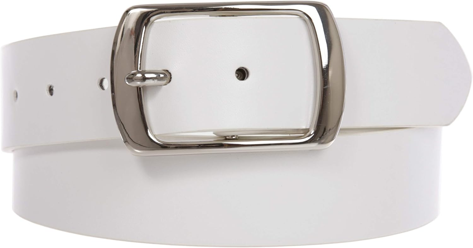 Beltiscool Women Casual PU Leather Dress Belt with Square Single Prong Buckle image number 7