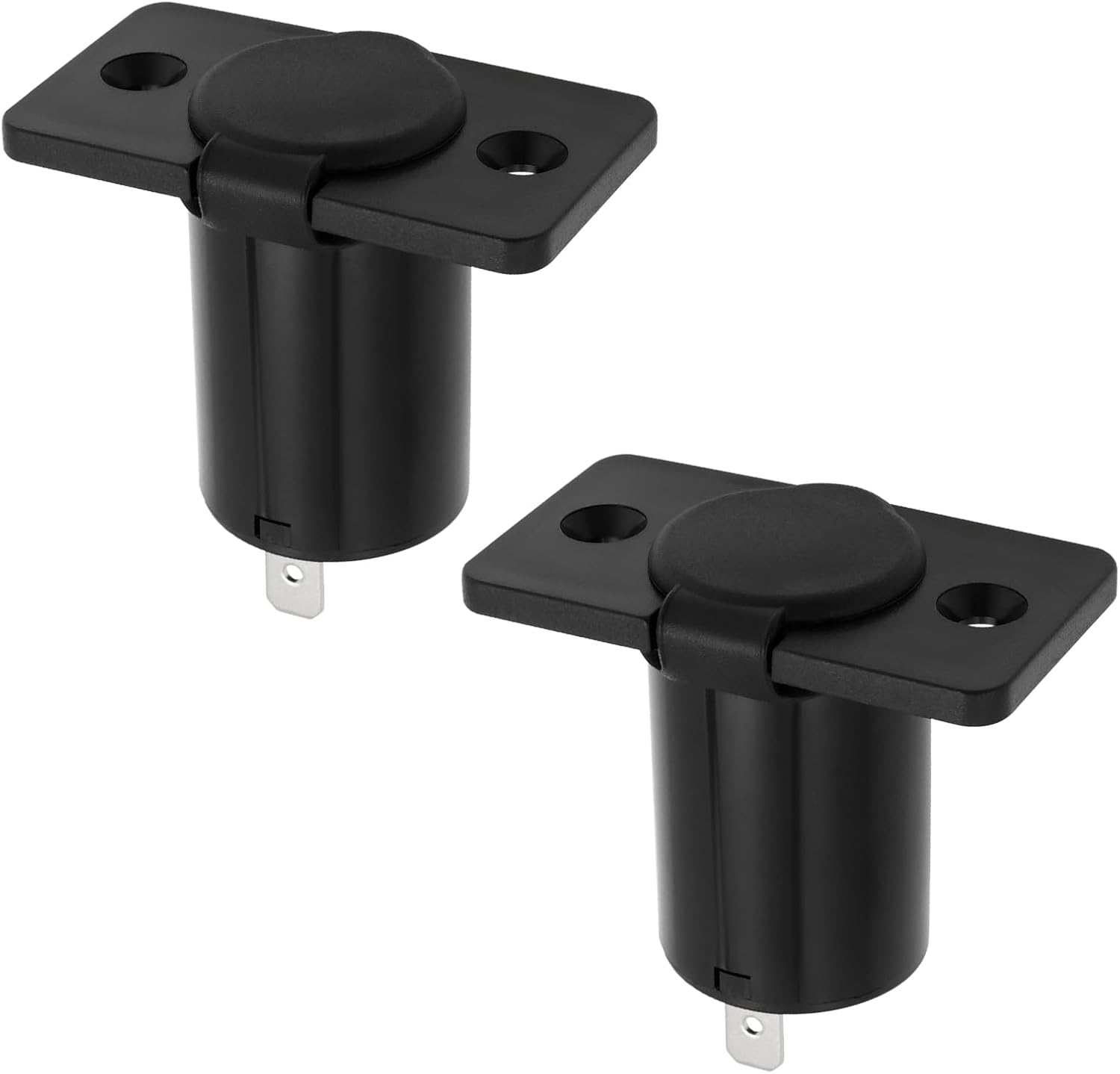 Emsea 2Pcs 12V/24V Car Cigarette Lighter Socket Waterproof Cigarette Lighter Female Socket for Car Marine Motorcycle Truck RV ATV image number 6