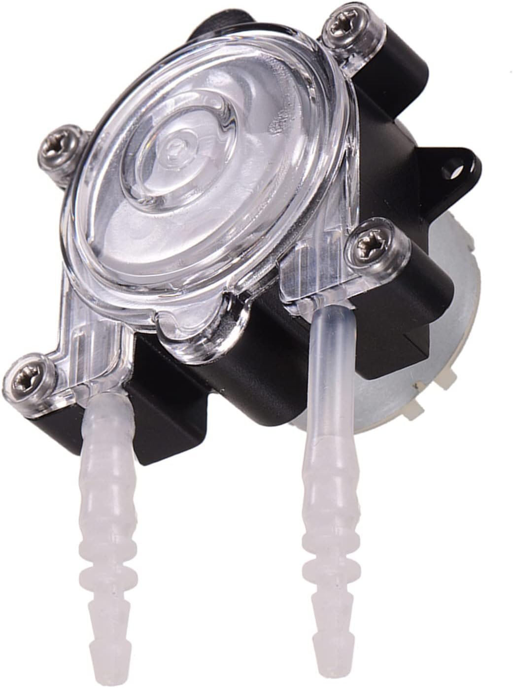 DC 6V DIY Dosing Pump Mini Peristaltic Dosing Head Self-Priming Function Large Flow 150Ml/Min for Aquarium Lab Chemical Analytical Water Liquid