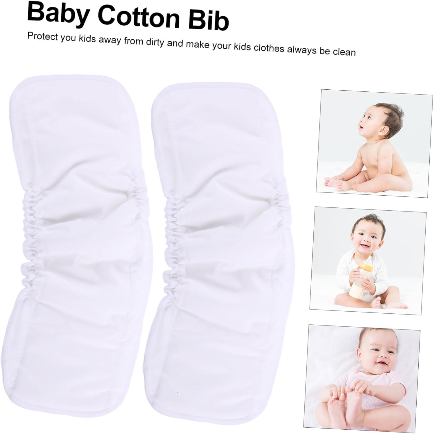 Generic 6Pcs Bamboo Charcoal Changing Mat Nappy Inserts Diapers Products Supplies Urinal Pads Bamboo Fiber White image number 2