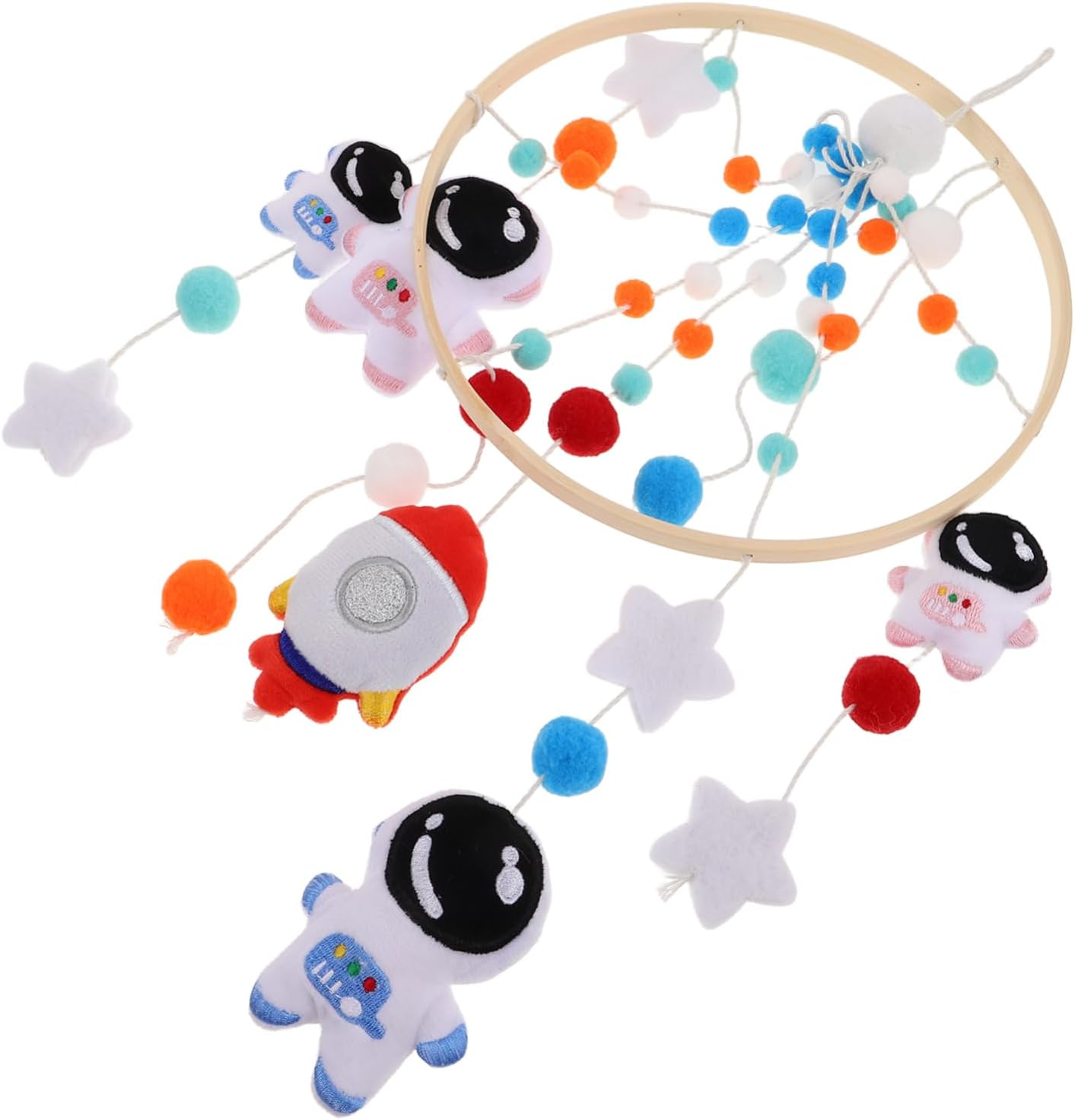 Pendant with Astronaut Versatile Nursery Decoration for Cribs Cots Strollers Montessori for Visual Development