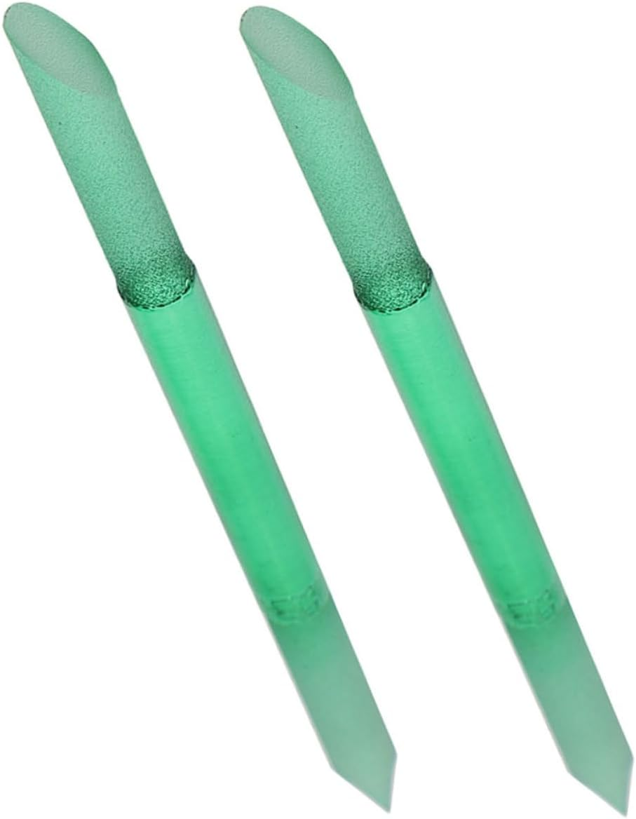 IWOWHERO 2Pcs Nail Files Glass Nail Files Crystal Manicure Kit Art Cuticle Remover image number 5