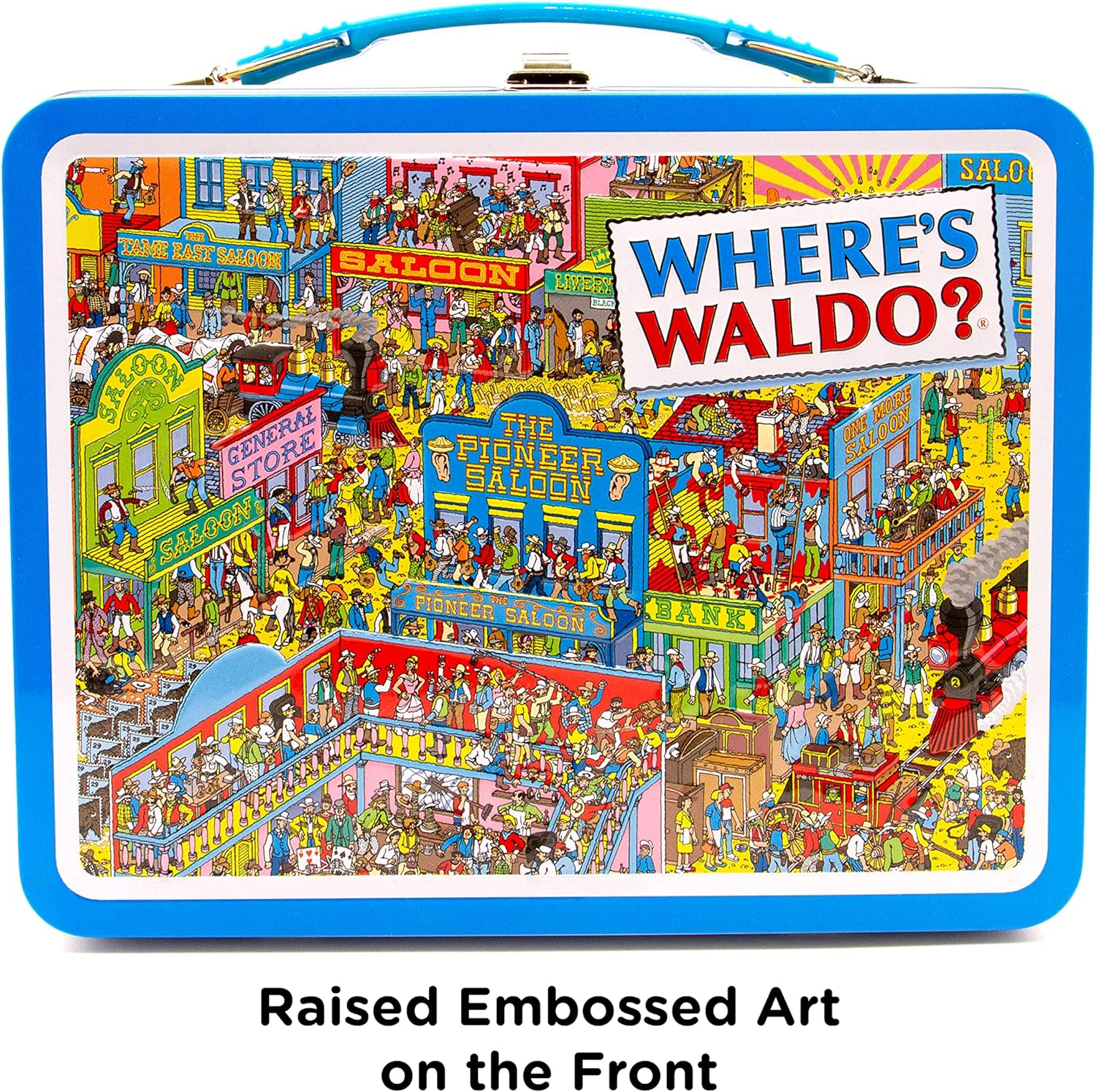 Aquarius Where'S Waldo Tin Carry All Fun Box image number 3