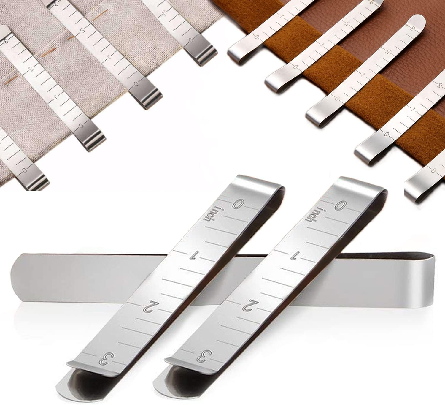 20 PCS Sewing Clips,Stainless Steel Hemming Clips Sewing Supplies for Fabric Clips,Pinning and Marking Accessories image number 3