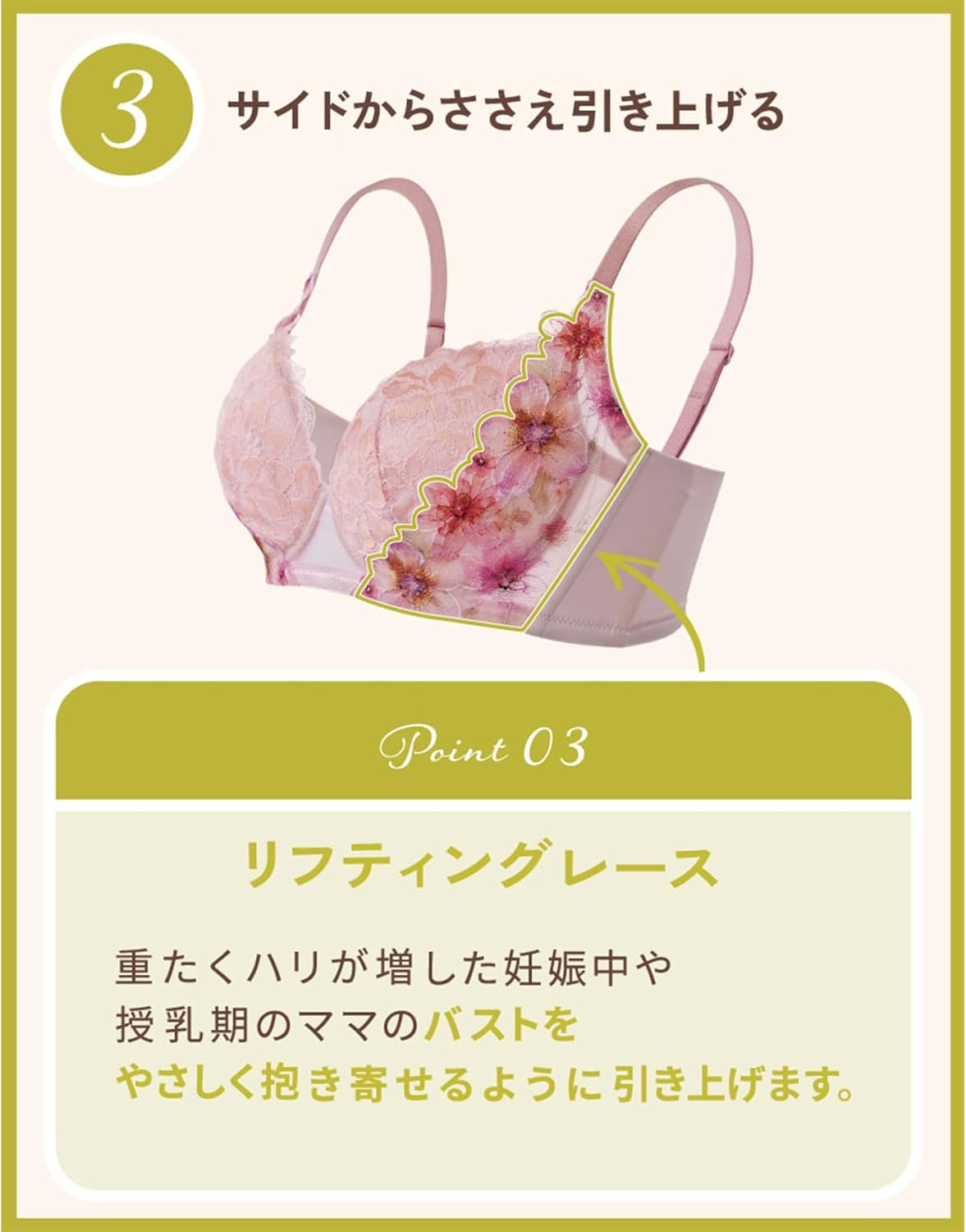 Wacoal Maternity MBY498 Women'S Wireless Bra, Hugging Bra for Moms, Pregnum and Postpartum Use, Senses Body Temperature, High Armpit Design, Easy to Breastfeeding, BL, L Plus