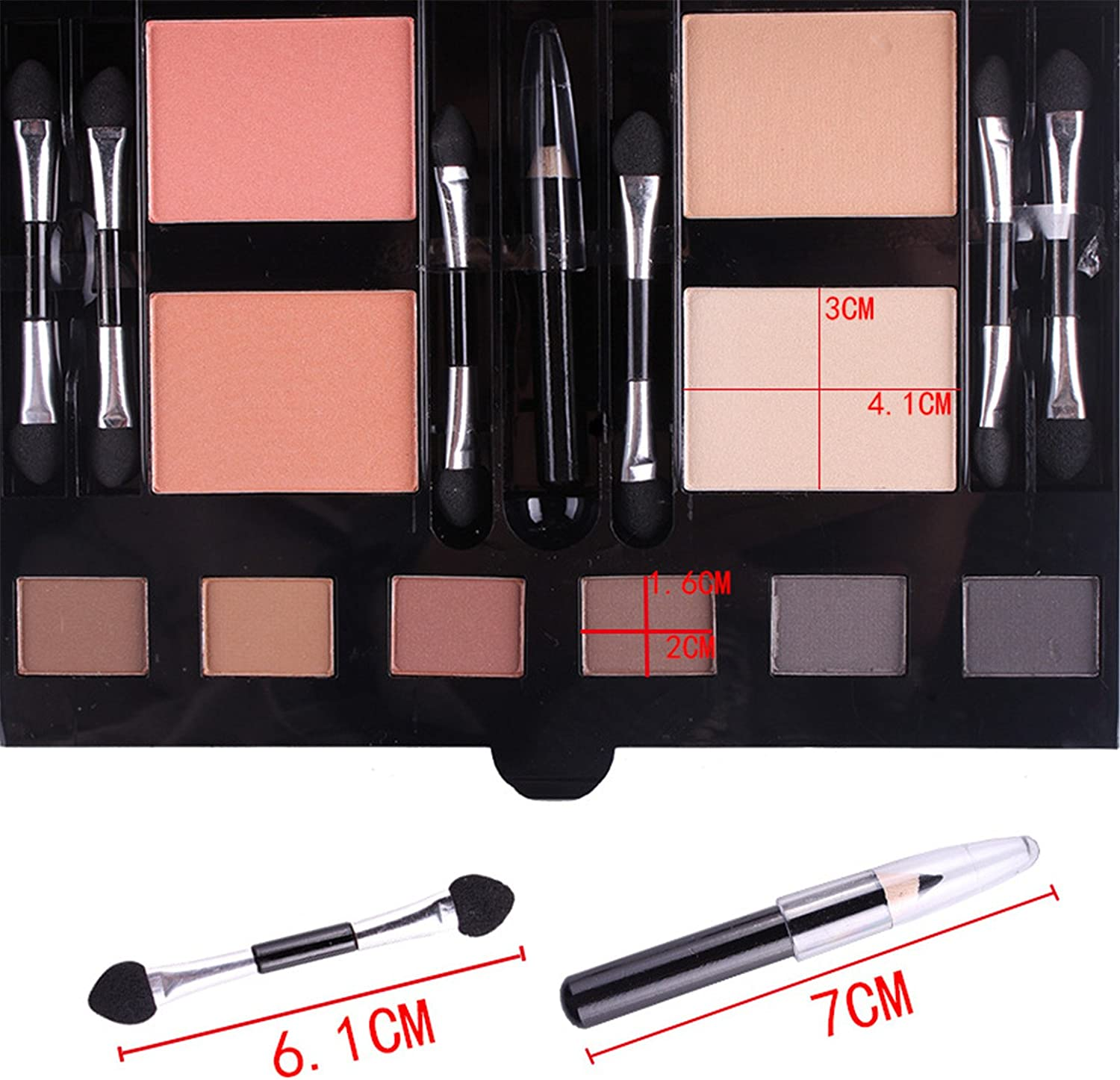 MKNZOME 180 Colors Makeup Kit, All in One Gift Makeup Set for Women Girls Teens Festive Gift Multi-Purpose Beauty Travel Carry Box Including Eye Shadow Blush Sponge Brush Eyeliner and Etc image number 1