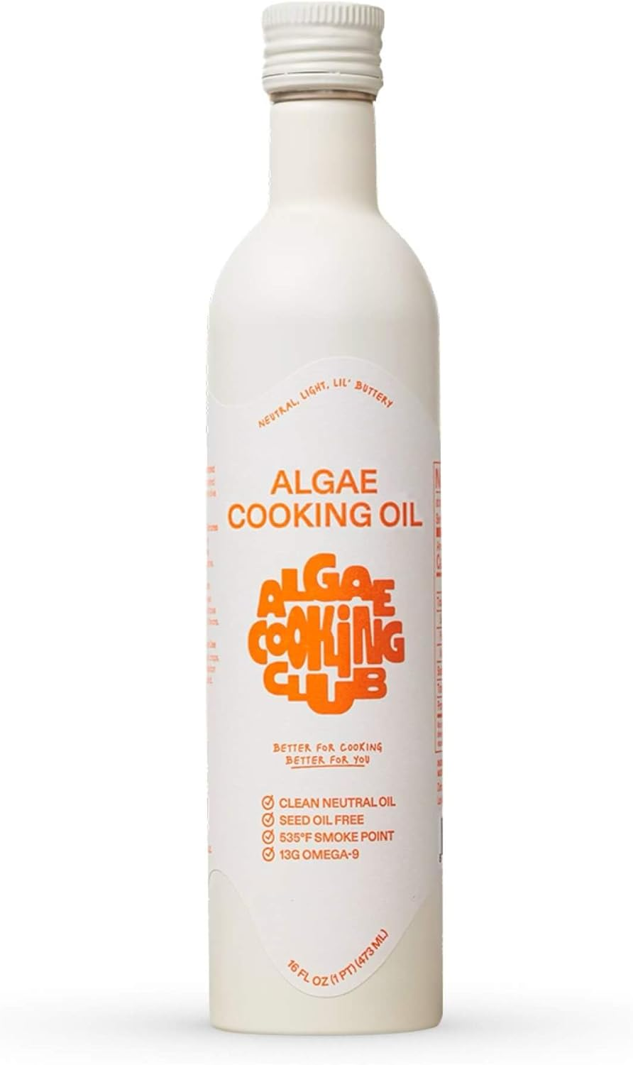 Algae Cooking Club Chef-Grade 100% Algae Cooking Oil, 535 F High Smoke Point, High Oleic, Neutral, Seed-Oil Free, Versatile, Frying, Grilling, Baking and Salads (1, 16, Fl Oz) image number 6