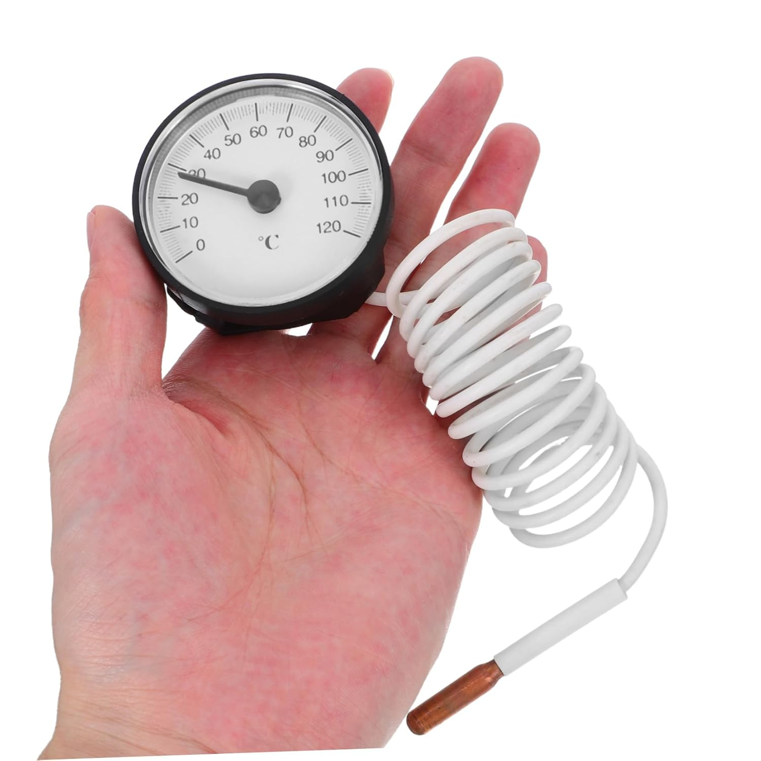 Alasum High Accuracy Analog Liquid Expansion Thermometer with Probe Tube - Indoor Temperature for Home Monitoring Kitchen Laboratory Use