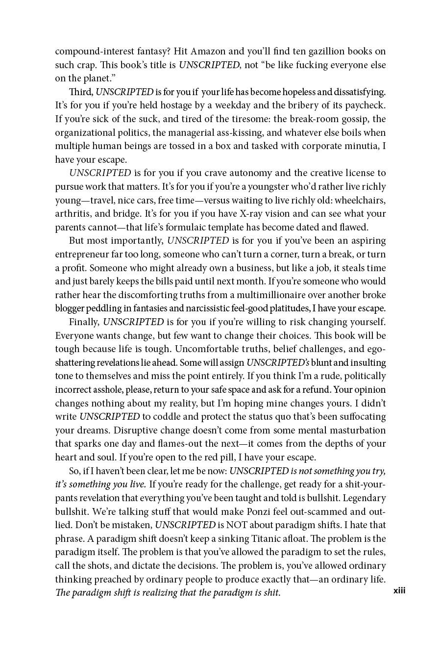 UNSCRIPTED: Life, Liberty, and the Pursuit of Entrepreneurship