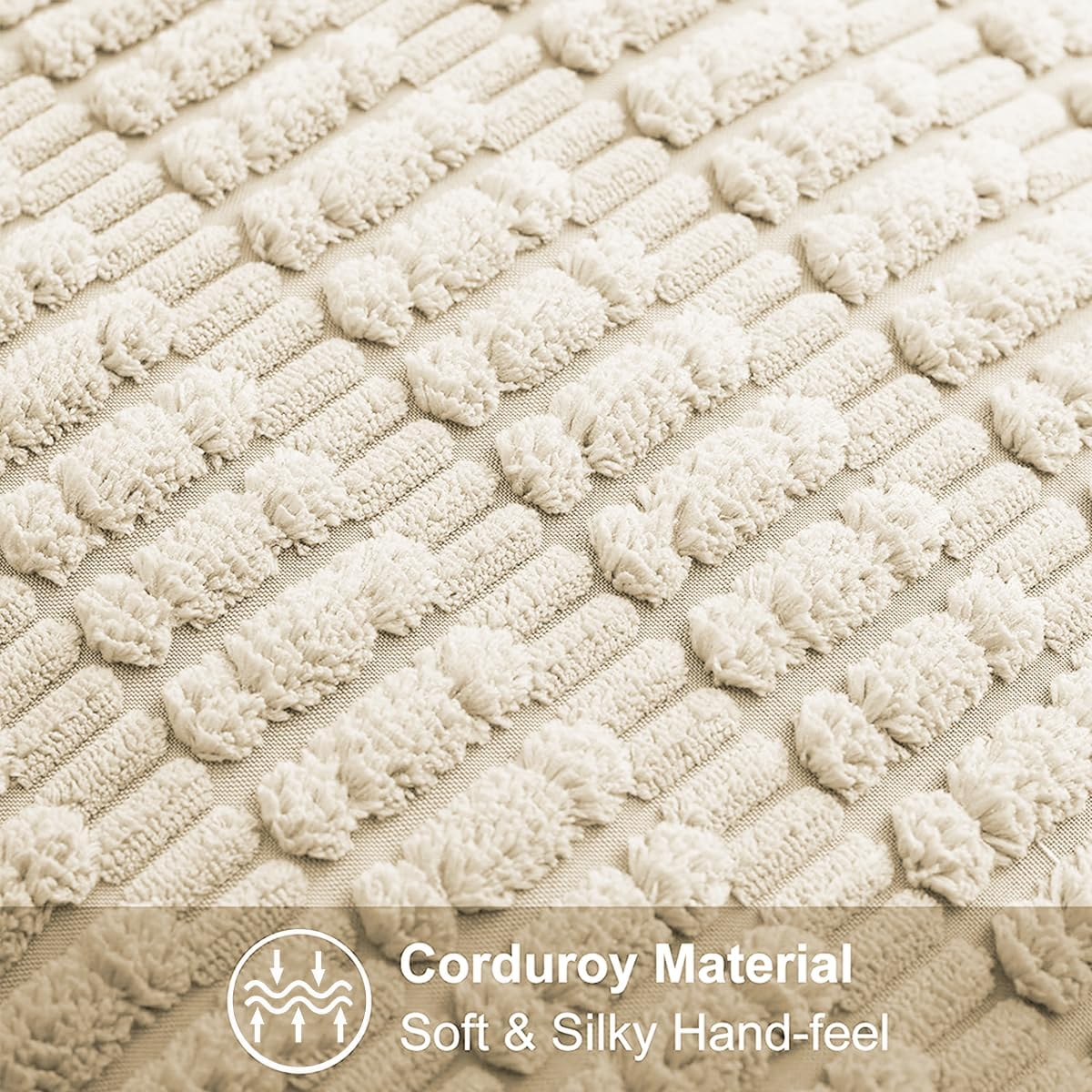 Muamar Sofa Arm Covers Chair Arm Covers 1Pc(Cream White 30X30Inch), Waterproof and Ant-Slip Couch Armrest Covers for Recliner,Protect and Decorate Your Sofa Chair Furniture image number 1