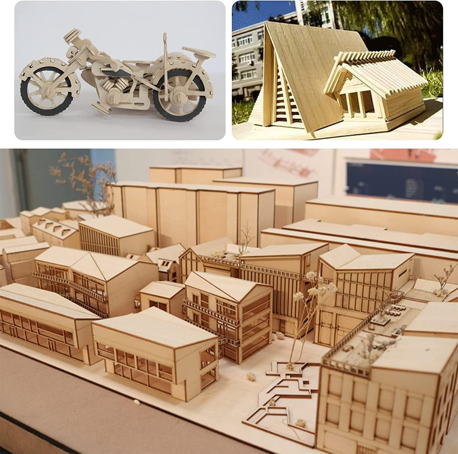 12 Pack Balsa Wood Sheets,200X100X1Mm Thin,Unfinished Plywood Square Light Craft Model Craft Wooden Plate for Airplane,Boat,Craft Model image number 3