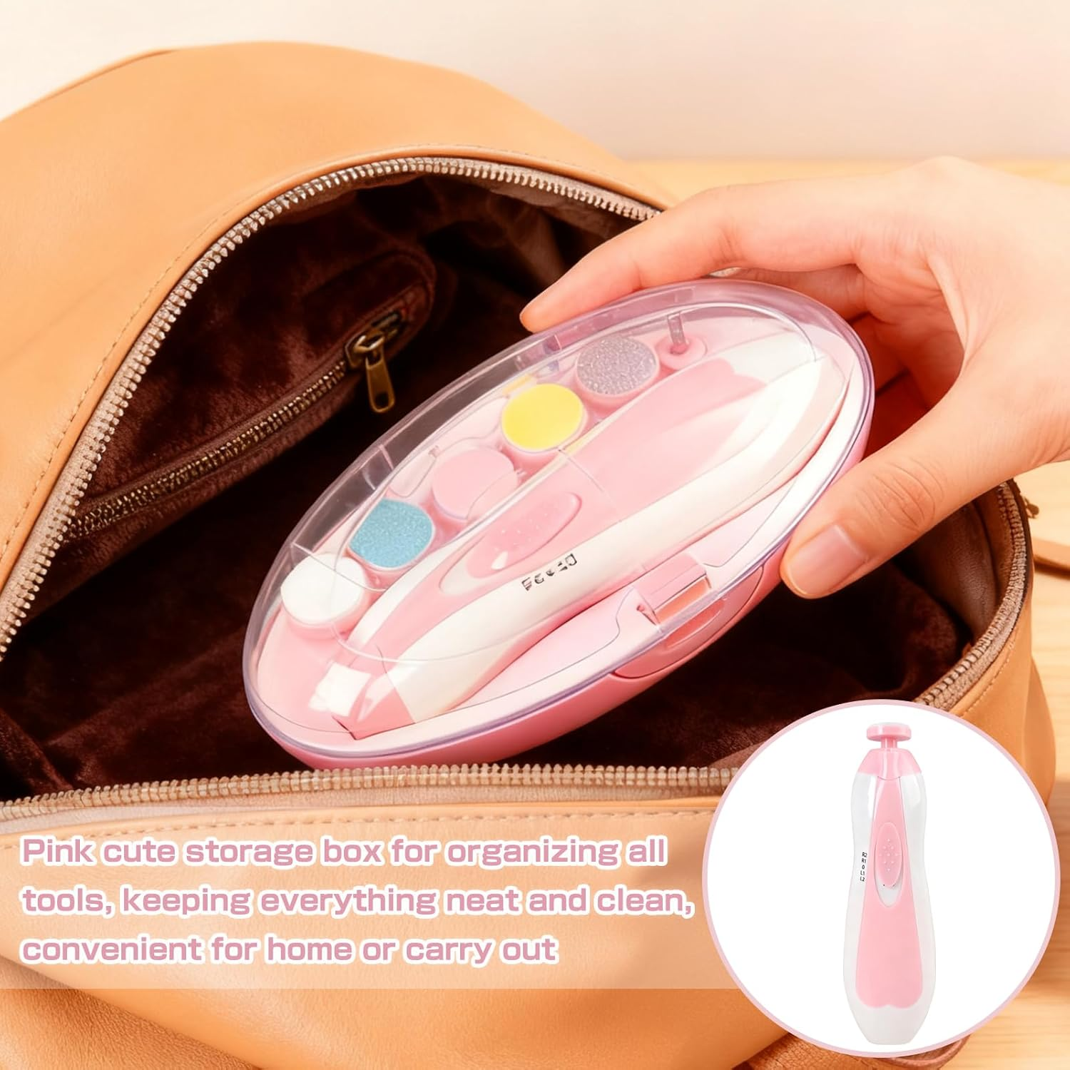 Baby Nail Care Kit Nail Trimmer Nail File for Newborns, Infants, Toddlers, and Kids for Trimming and Caring for Fingernails and Toenails image number 4