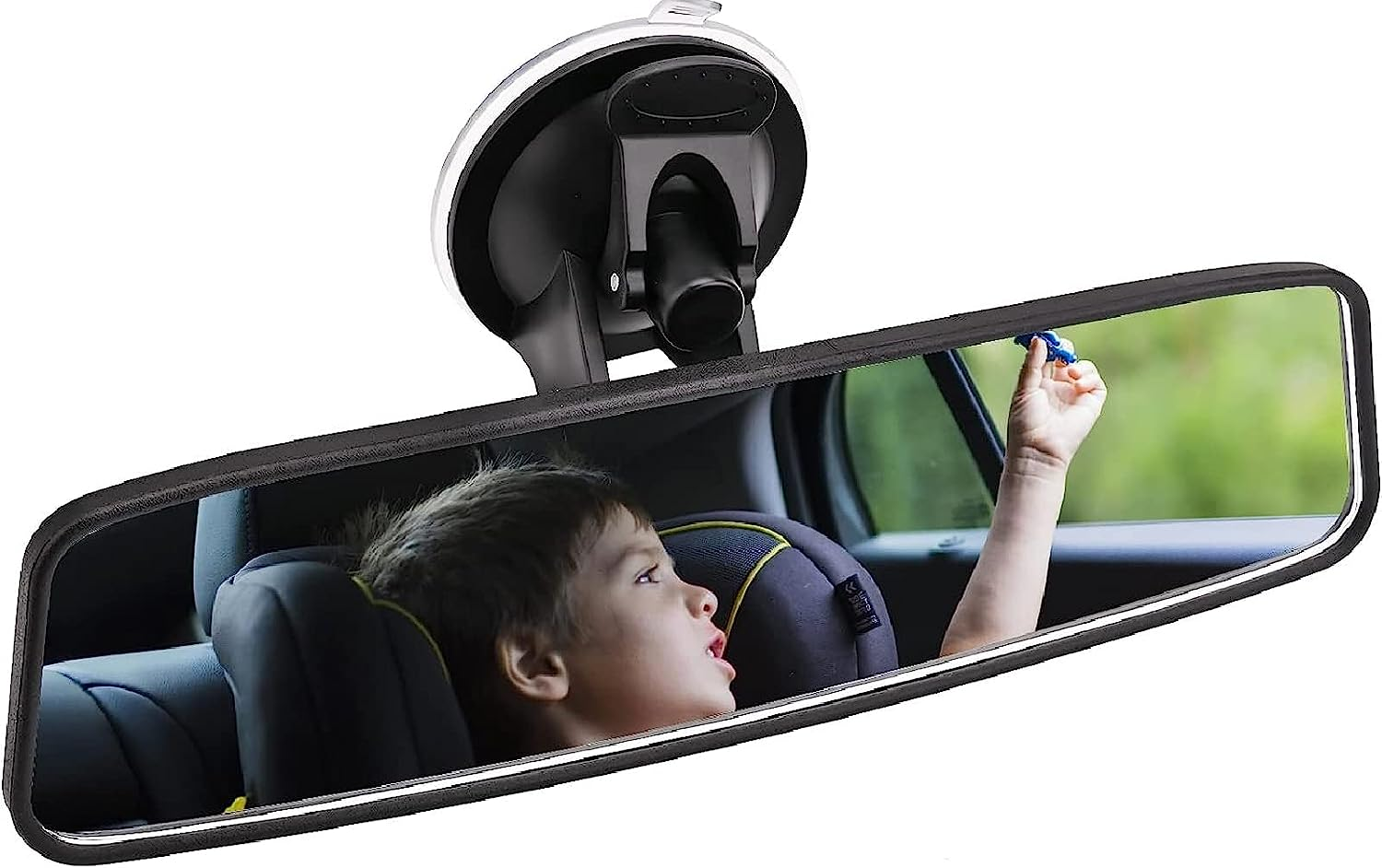 Rear View Mirror Learner Driving Instructor Examiner Mirror Car Interior Mirror Wide Angle 360&deg; Rotating Adjustable with Suction Cup for Car SUV Trucks (240 X 65Mm) image number 6