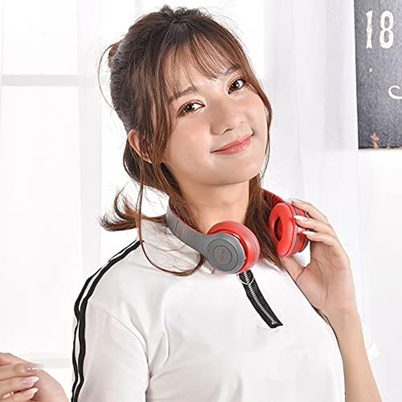 Wireless Foldable Bluetooth Headphones Noise Cancelling Hifi Stereo Earbuds with Microphone Headset Bag for Kids Gift (White) image number 4