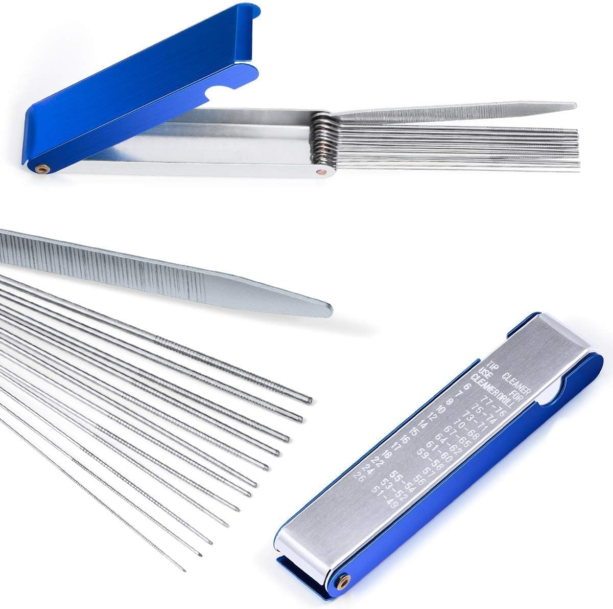 Carburetor Carbon Dirt Jet Remove Cleaner 26 Cleaning Wires Torch Tip Cleaner Tool +20 Cleaning Needles +10 Nylon Brush Tool Kit for Motorcycle ATV Moped Welder Carb Chainsaw Spray Torch Tips image number 6