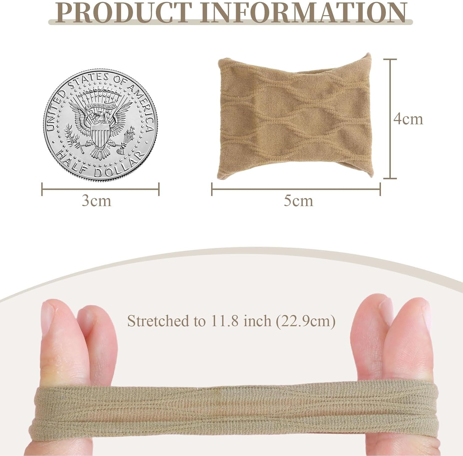 Evadollina Hair Bands for Girls, 25 Pieces Hair Ties, Scrunchies, Headbands from Cotton and Nylon Blend, Hair Ties for Girls and Women, Christmas image number 5