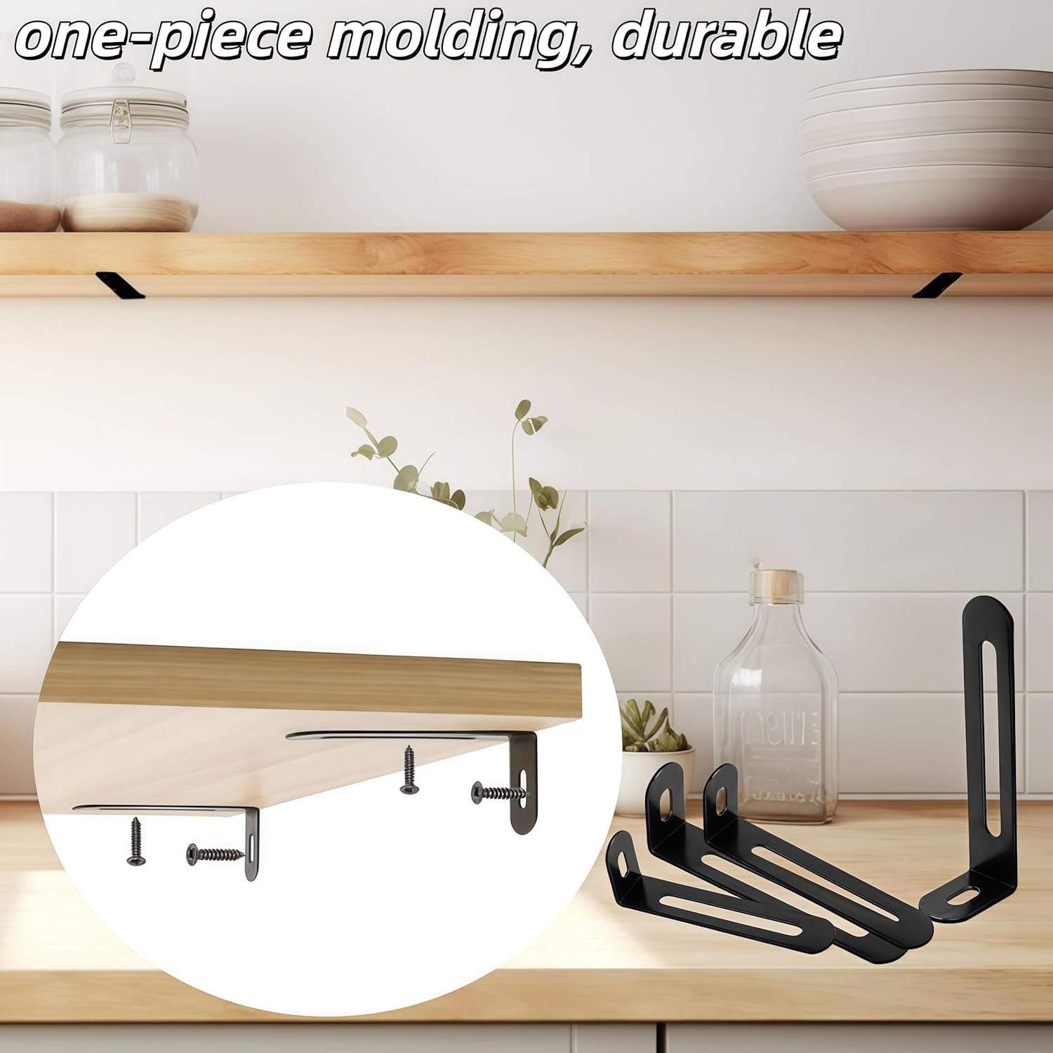 15Pcs Adjustable Right Angle Brackets Metal L Bracket, Heavy Duty 90 Degree Corner Fastener Brace Support,Corner Brace L Brackets(Black) image number 4