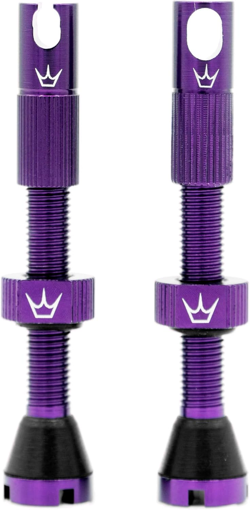 Peaty'S X Chris King MK2 Tubeless Valves Presta - Integrated Spoke Key & Valve Core Removal Caps, Mountain Bike, Road & Gravel Bicycle Tyre, Insert Compatible, 7075 Aluminium - 42Mm, Navy