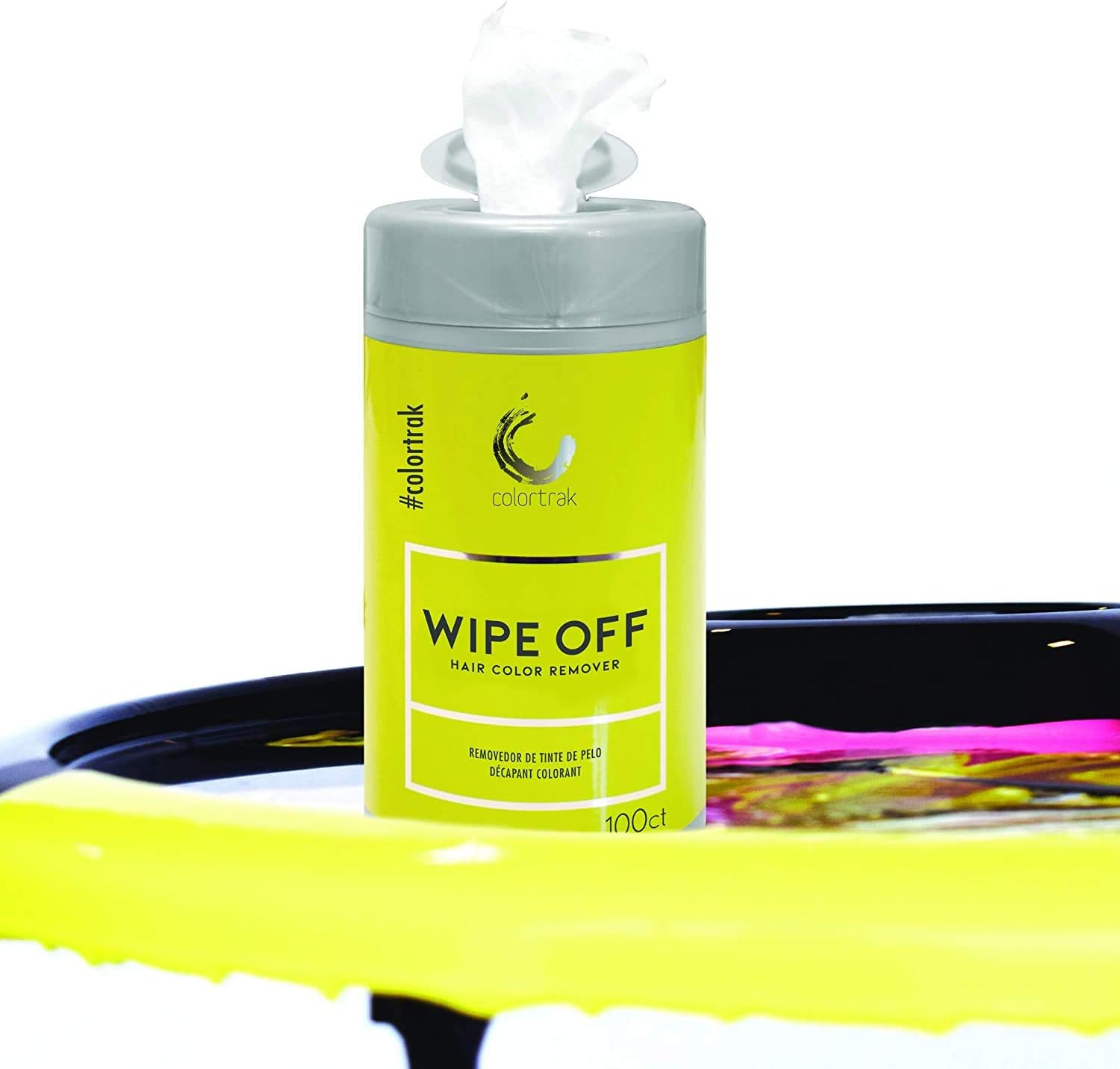 Colortrak Hair Color Removal Wipes Canister (100 Wipes) image number 1