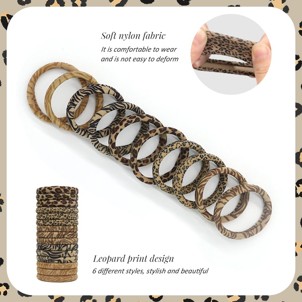 GIDWRIY Pack of 30 Women'S Hair Scrunchies, Hair Bands for Thin Hair, Braid Holder, Elastic, Hair Ties for Women, Hair Elastic Band, Soft, Hair Bobbles Girls Scrunchies for Women, Curly Straight Hair image number 1