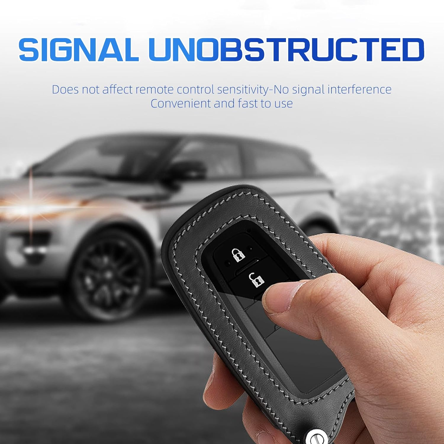 Powerful for Toyota Key Fob Cover Car Key Fob Protector Key Holder Case with Keychain Leather Lanyard 2/3 Buttons for Camry RAV4 Highlander Avalon C-HR Prius Corolla GT86 image number 1