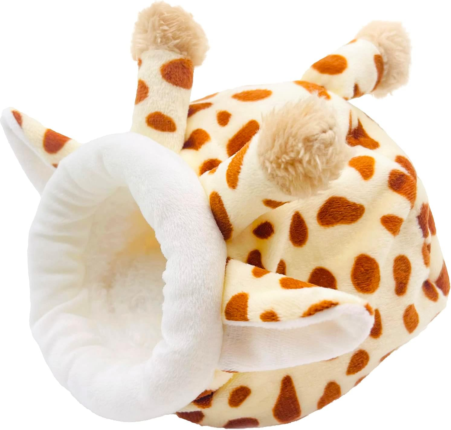 PEZEEU Small Animals Cuddly Cave Small Animal Bed Hamster Hammock Cuddly Bed Squirrel Sleeping Nest with Removable Pad Warm Winter Sleeping Bag for Guinea Pigs Squirrels and Other Small Animals image number 6