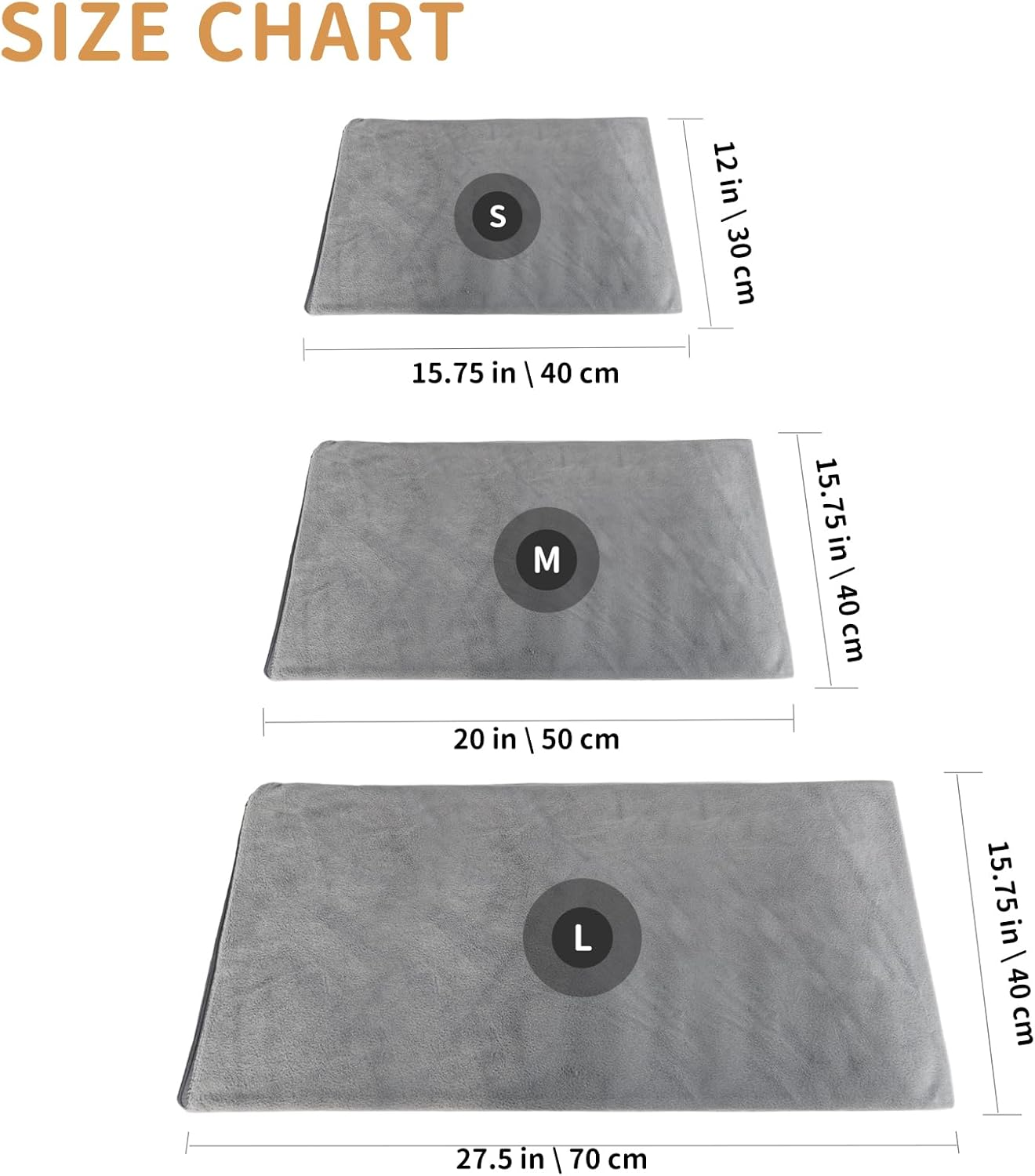 Pet Heating Pad for Cats and Dogs - Electric Warming Mat with Timer & Temperature Setting, Waterproof Cover, Auto Shut-Off - Safe Indoor Bed Warmer (L 70X40Cm) image number 3