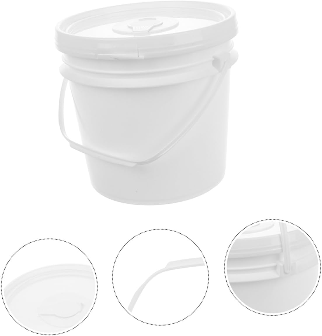 Wet Wipes Bucket Plastic Wipe Dispenser Secure Lid for Bathroom Use Large Capacity Container for Home Travel Convenient Handle Design