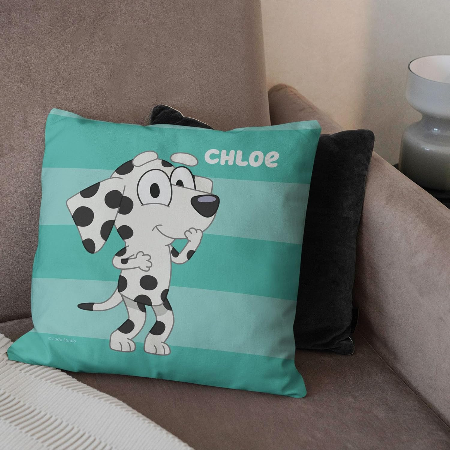 Northwest Bluey Pillow, 18" X 18", Roll Call Chloe