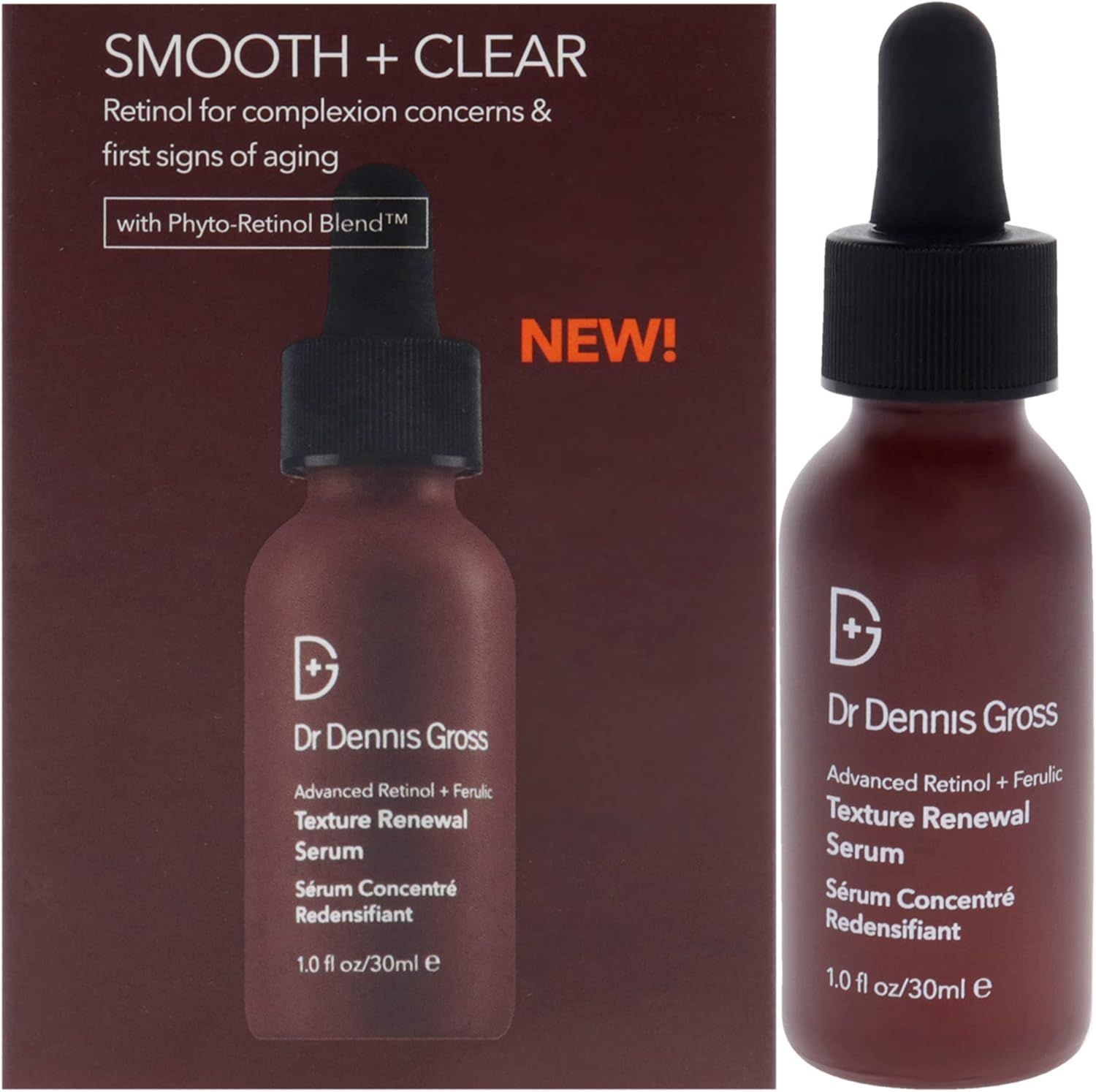 Dr. Dennis Gross Advanced Retinol plus Ferulic Texture Renewal Serum for Unisex 1 Oz Serum