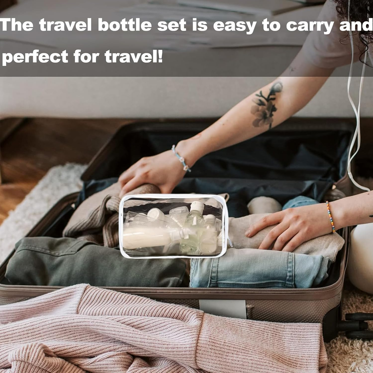 Taoluwin Travel Bottles for Toiletries, 11Pcs Leak Proof Travel Size Containers, Reusable Squeezable Bottles, Travel Accessories for Shampoo, Lotion, Gel image number 6