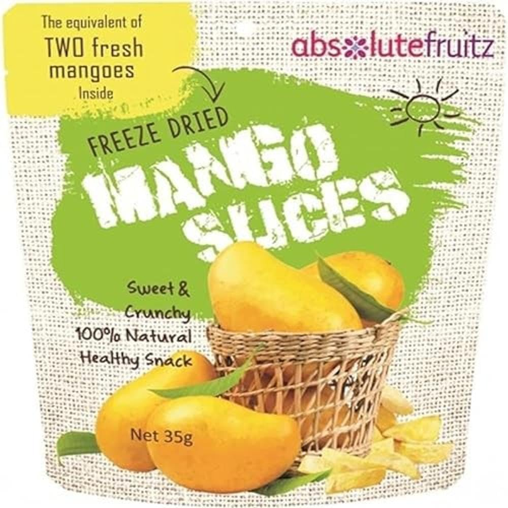 Absolute Fruitz Freeze Dried Two Mangoes Slices 35 G image number 1