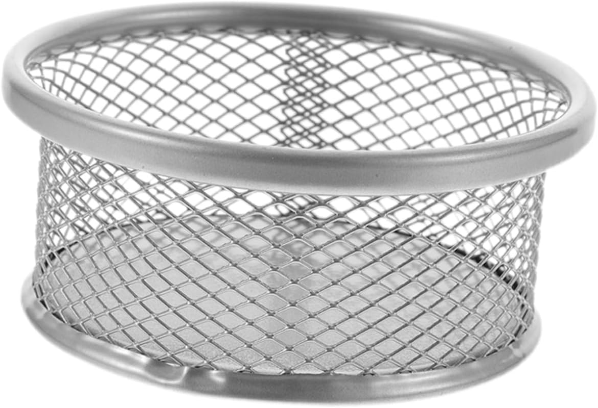 TOGEVAL Office Supply Mesh Paperclip Storage Desktop Mesh Holder Clip Basket Clip Holder for Desk Organize Your Desk image number 1