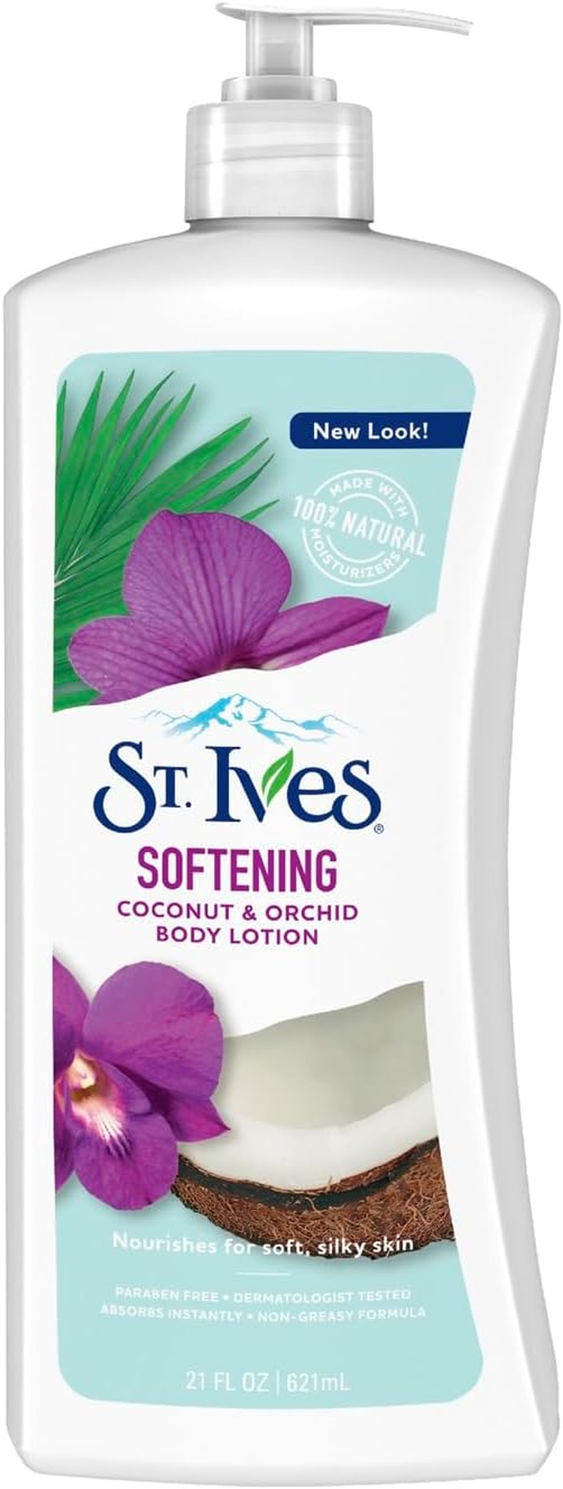 St. Ives Soft & Silky Body Lotion, Coconut and Orchid 21 Oz image number 3
