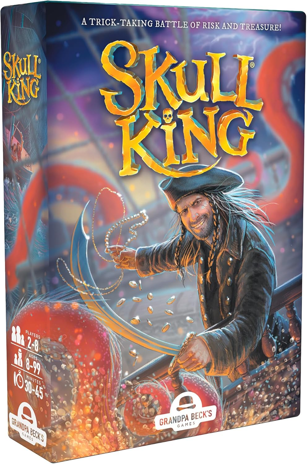 Grandpa Beck'S Games Skull King - the Ultimate Pirate Trick Taking Game | from the Creators of Cover Your Assets | 2-8 Players, Ages 8+ image number 2