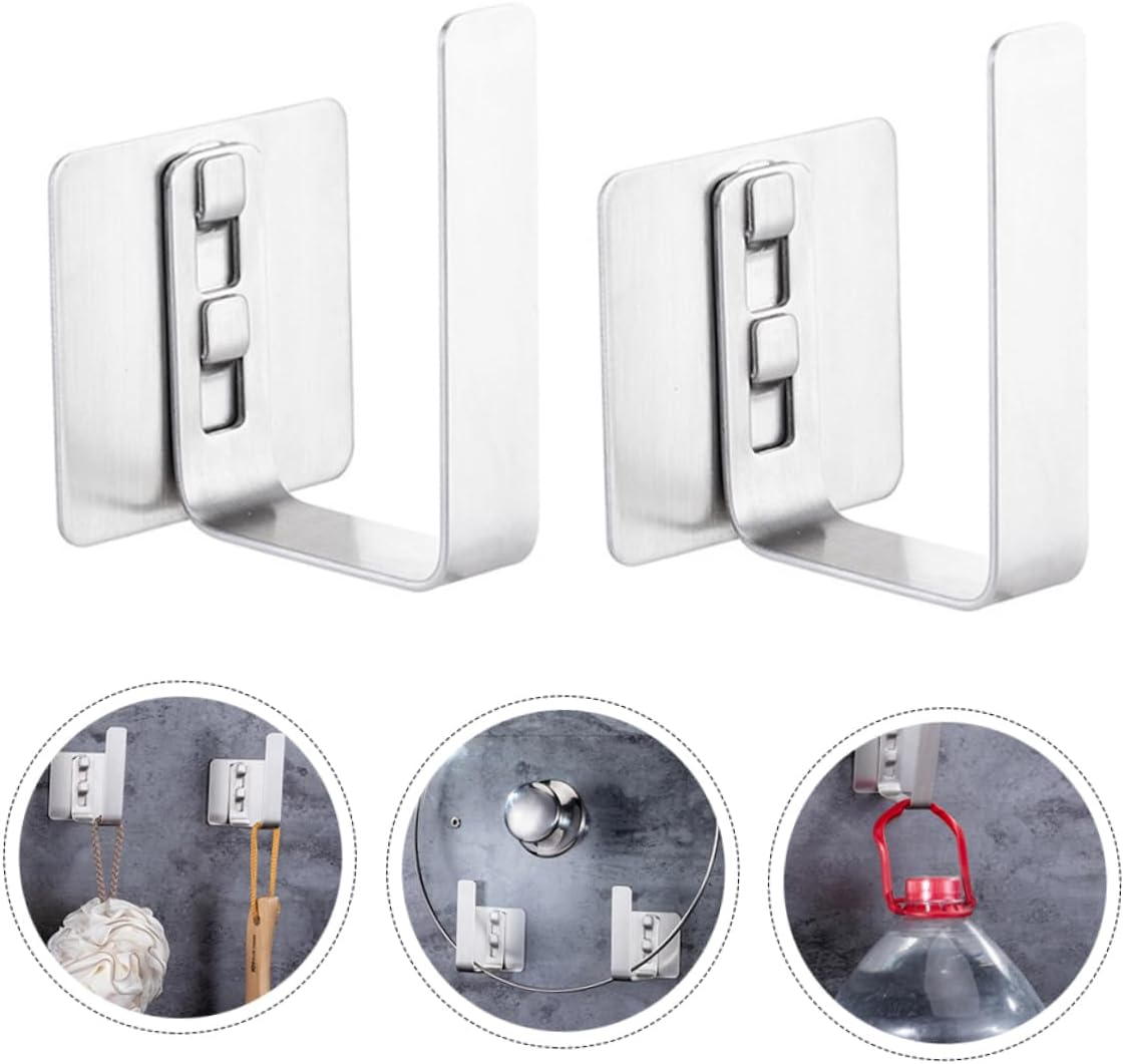 OKUMEYR 2Pcs Wall-Mounted Storage Rack Pot Lid Holder Multi-Purpose Wall Hanging Rack for Kitchen Organisation Pot Cover image number 2