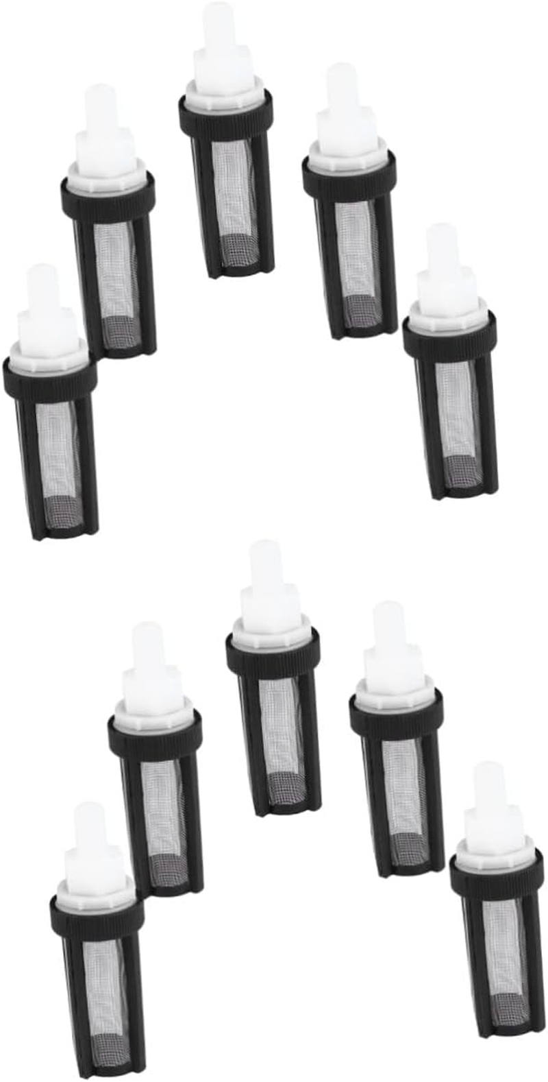 TEHAUX 15Pcs Stainless Steel Micro Pump Filter Net Water Pump Strainer Silicone Tube for Pool Filter