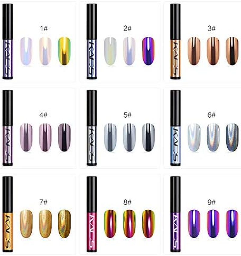 Rolabling Nail Powder Air Cushion Pen Mirror Effect Nails Powder Holographic Chrome Pigment Nail Decoration Nail Art Tool image number 4