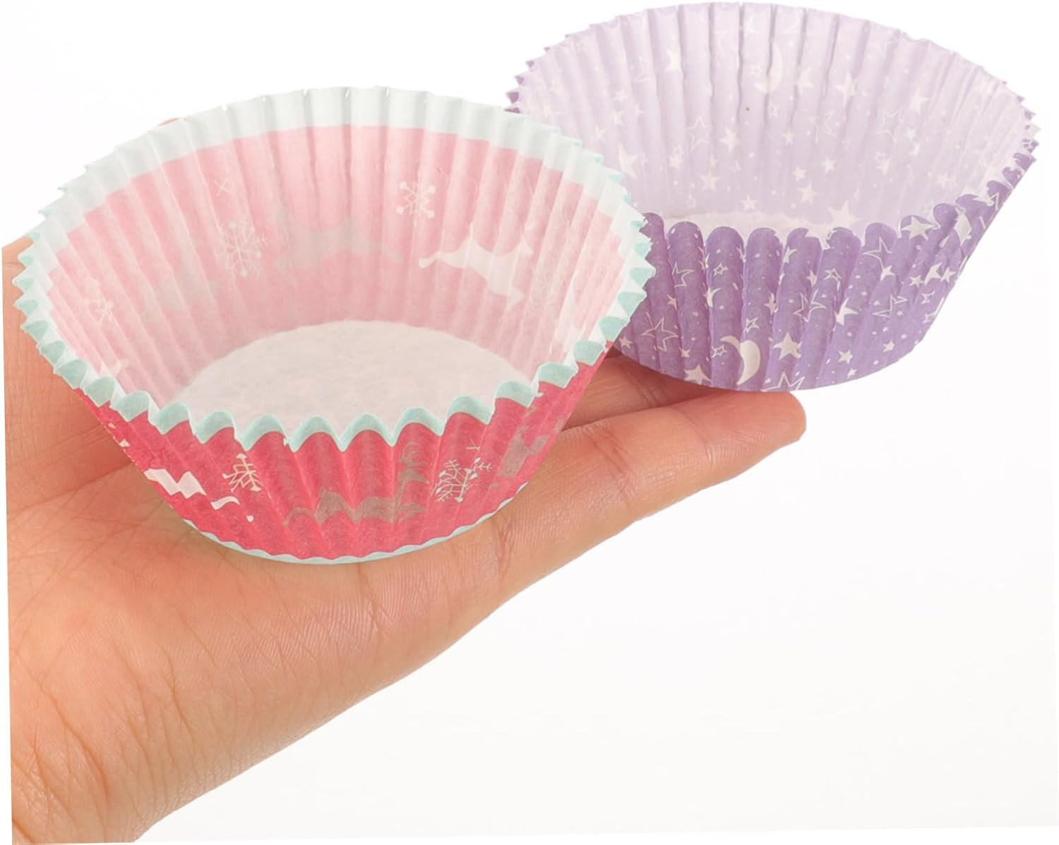 Non-Stick Paper Baking Cups 250Pcs Set Oilproof Cake Liners Heat Proof for Christmas Parties Home Commercial Use image number 4