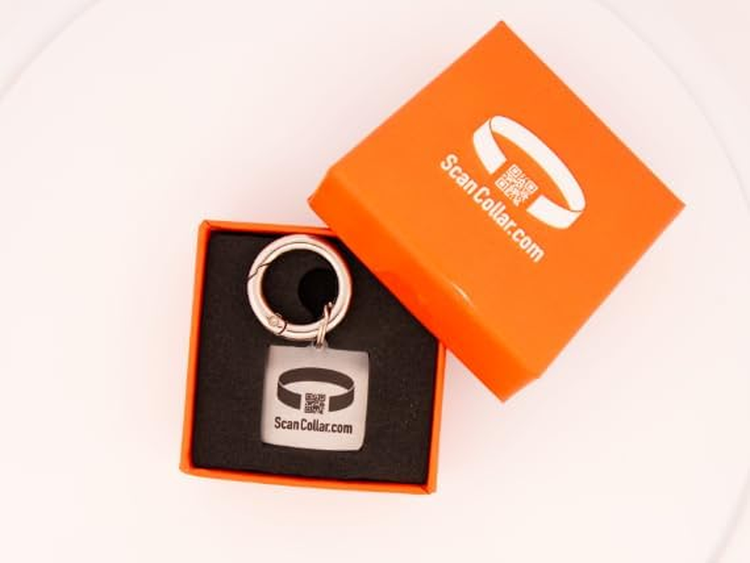 Pet Smart ID Tag, with QR Code Enabled Tracking and Social Profile Portal for Pets. Durable, Laser Engraved, Stainless Steel. image number 1