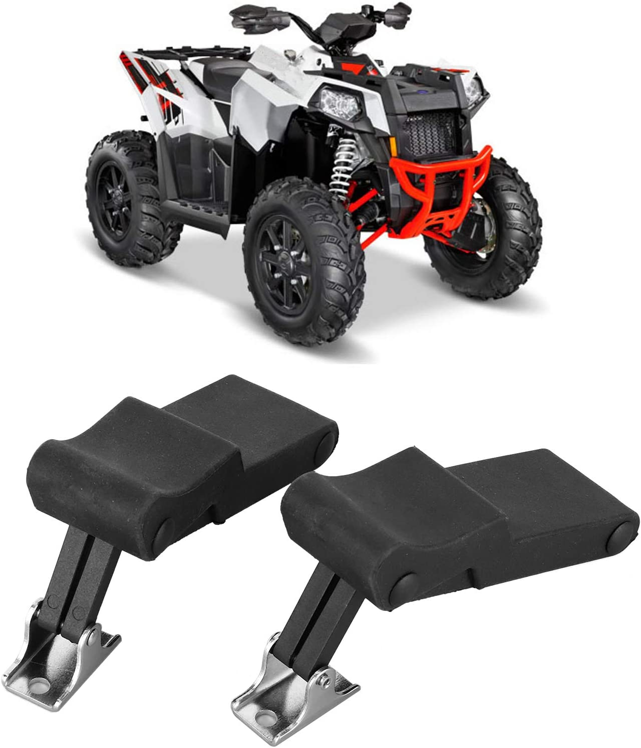 2Pcs Front Storage Rack Rubber Latch Fit for Polaris Sportsman 450 570 850 Touring ETX 7081927 image number 5